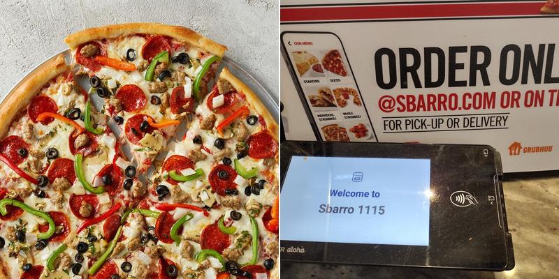 Sbarro Menu