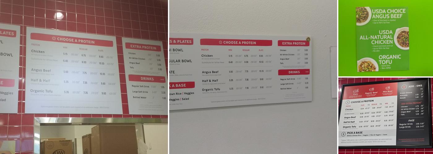 Flame Broiler Menu