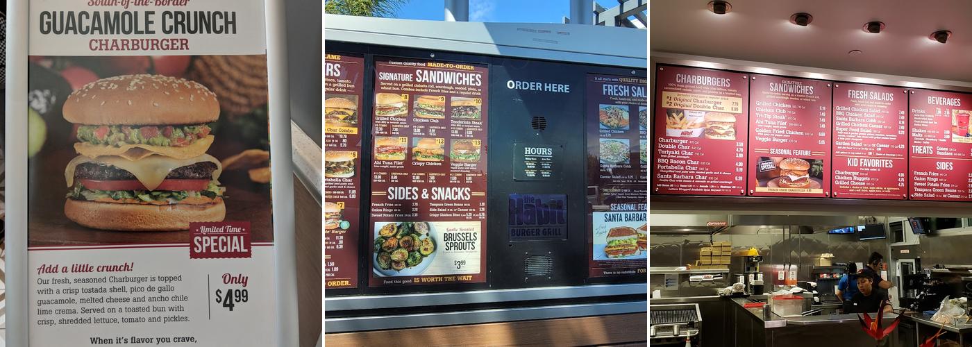 Habit Burger & Grill Menu