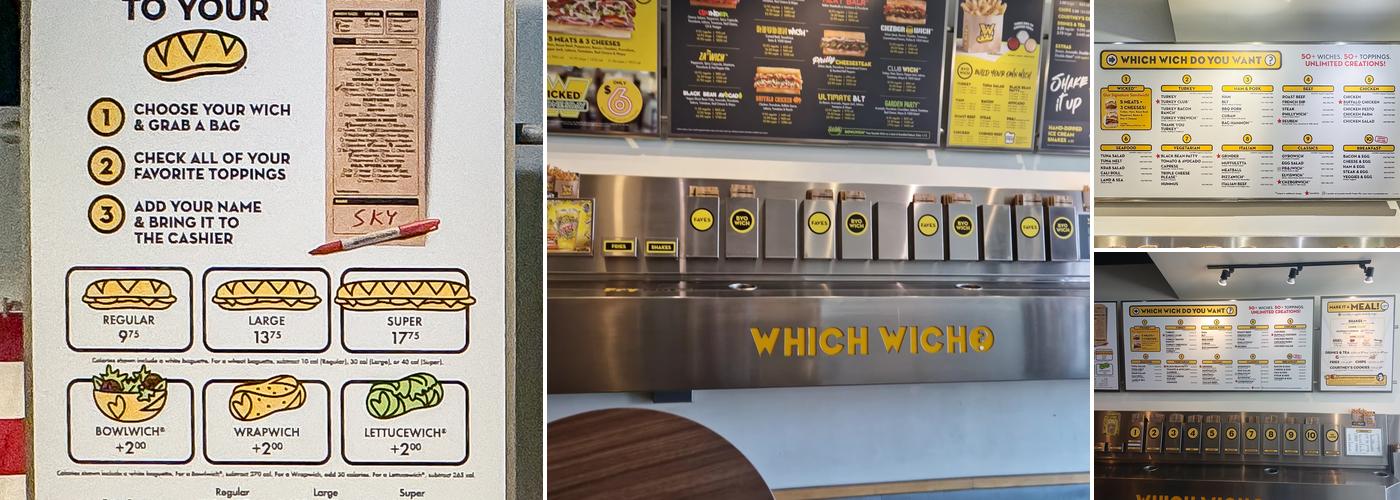 Which Wich Coronado Menu