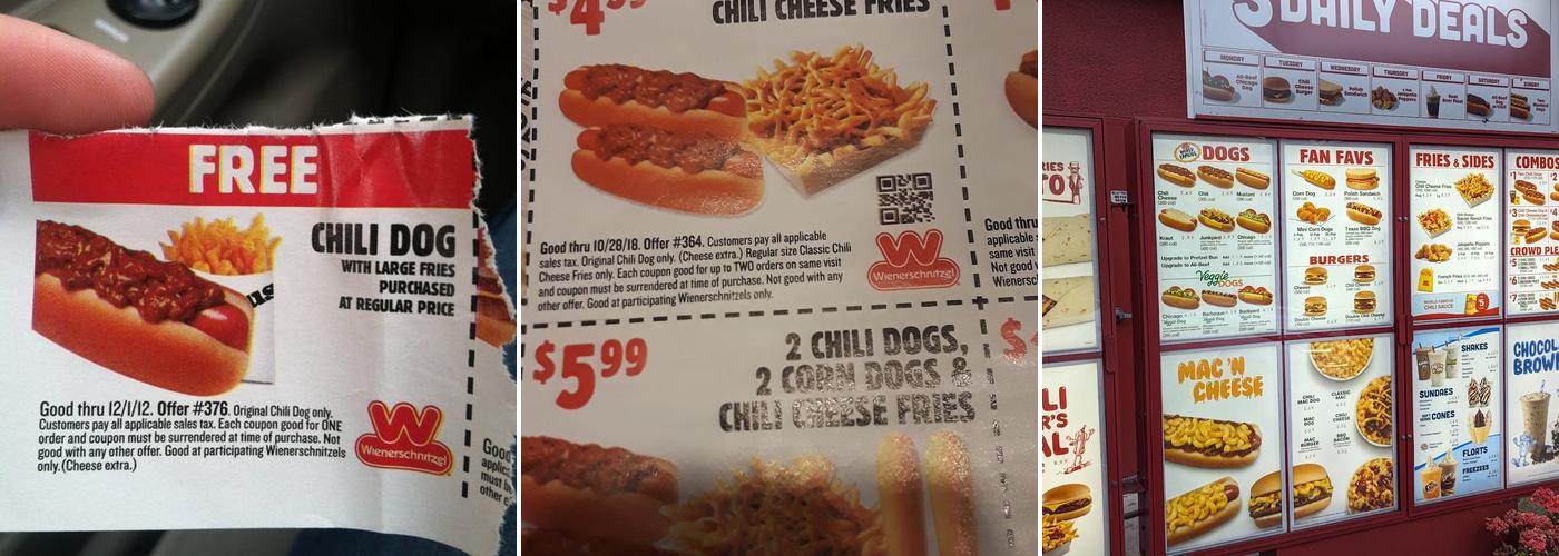 Wienerschnitzel Menu