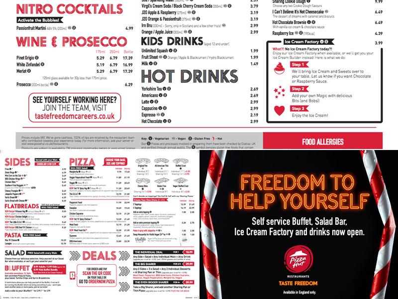 Pizza Hut Menu