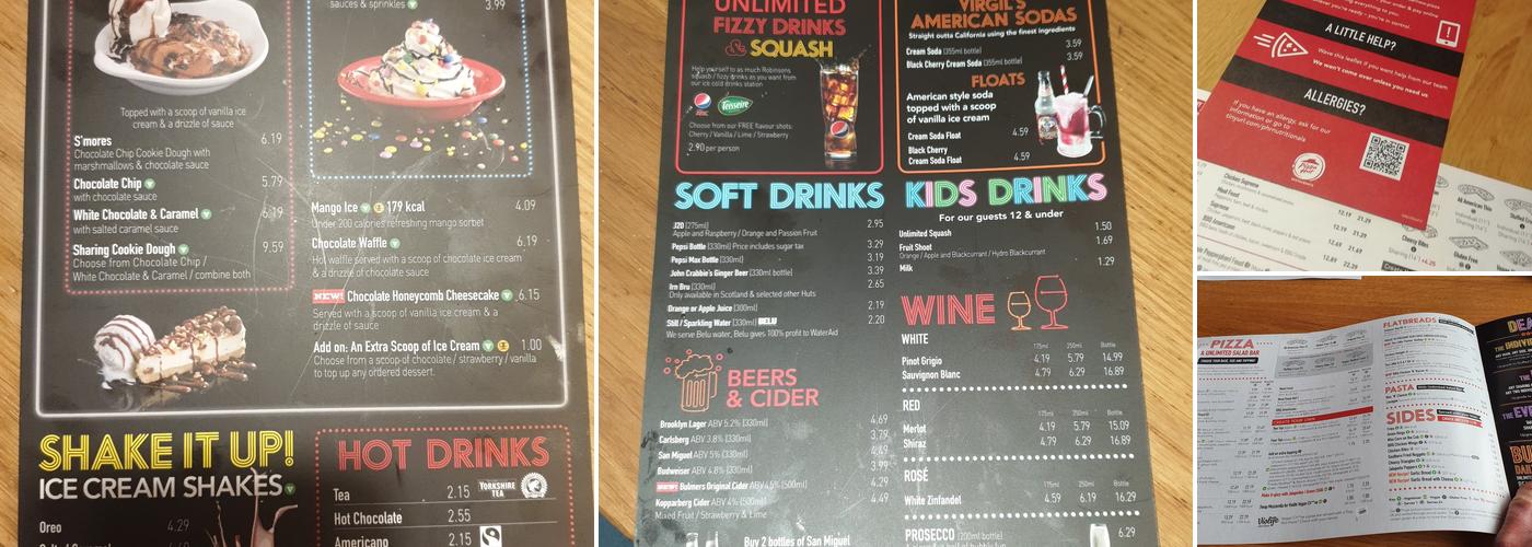 Pizza Hut Menu
