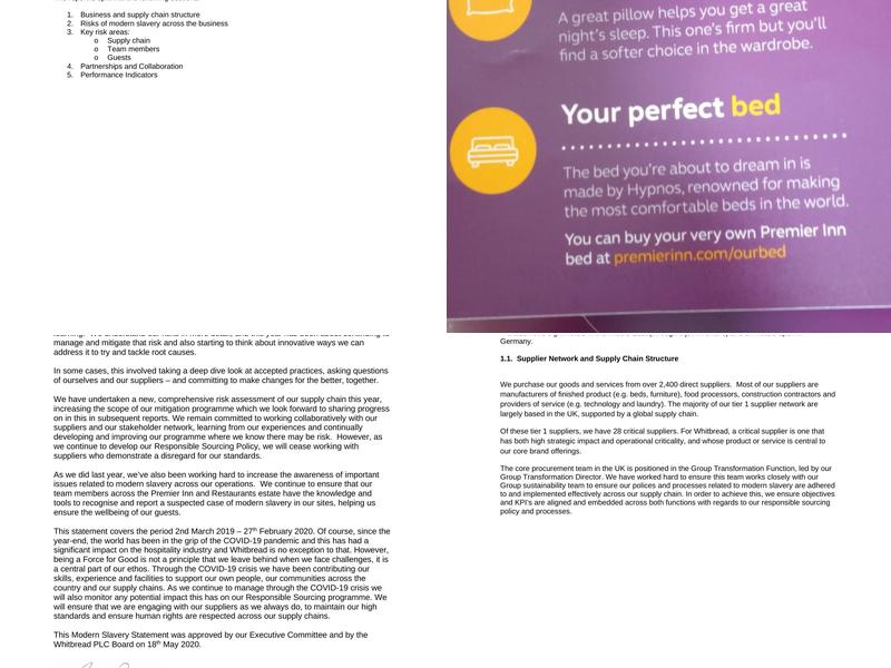 Premier Inn Bradford Central hotel Menu