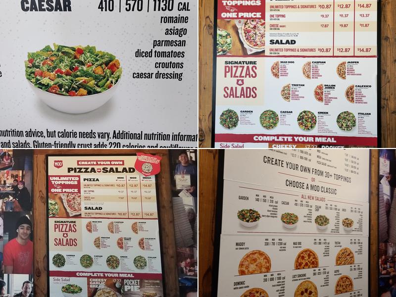 MOD Pizza Menu