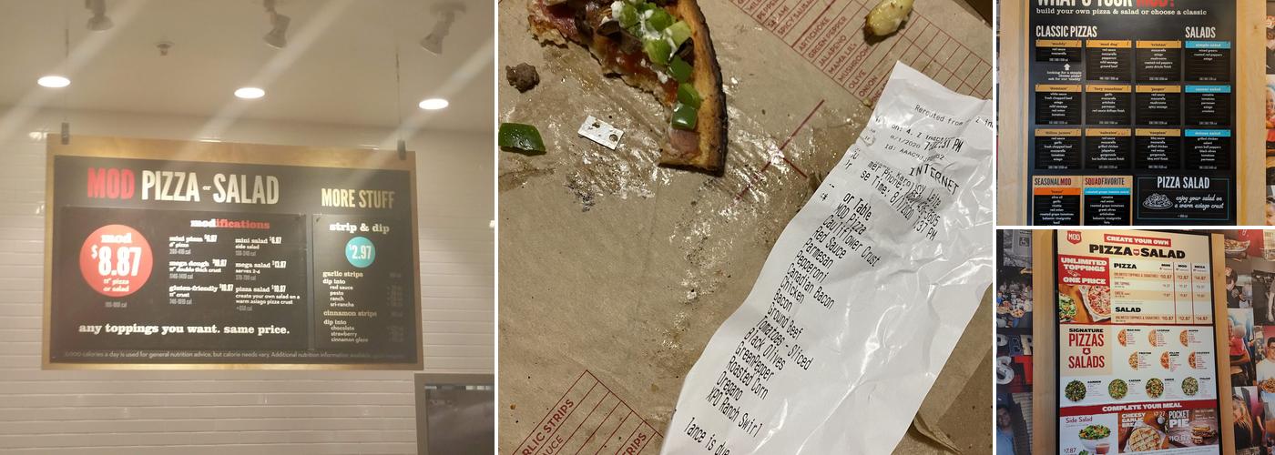 MOD Pizza Menu