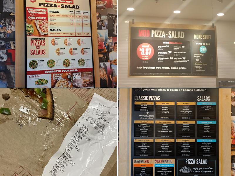 MOD Pizza Menu