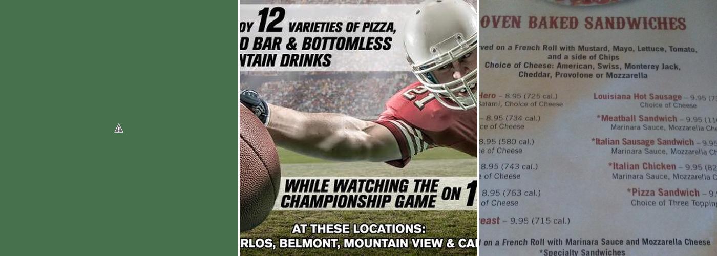 Mountain Mike's Pizza Menu