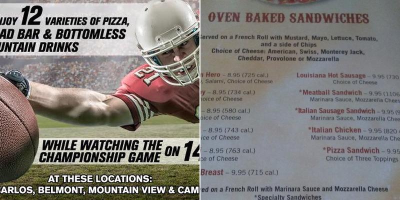 Mountain Mike's Pizza Menu