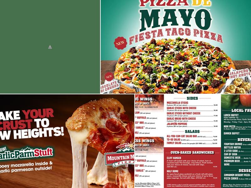 Mountain Mike's Pizza Menu