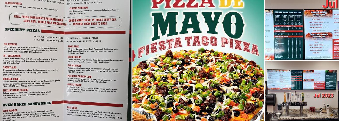 Mountain Mike's Pizza Menu