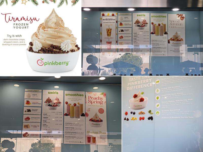 Pinkberry Menu