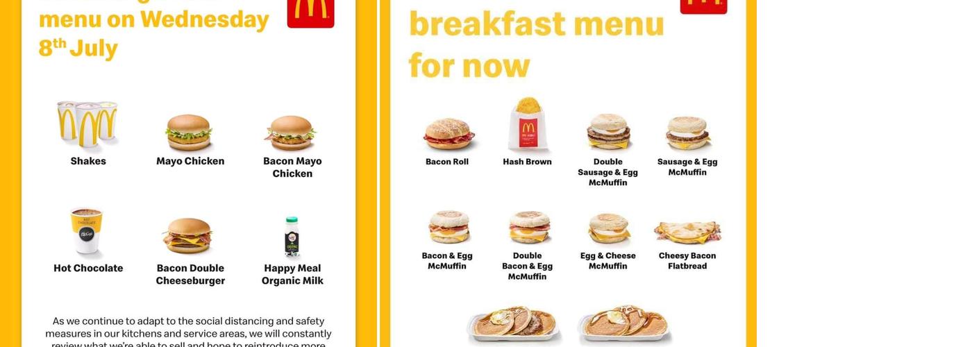 McDonald's Menu