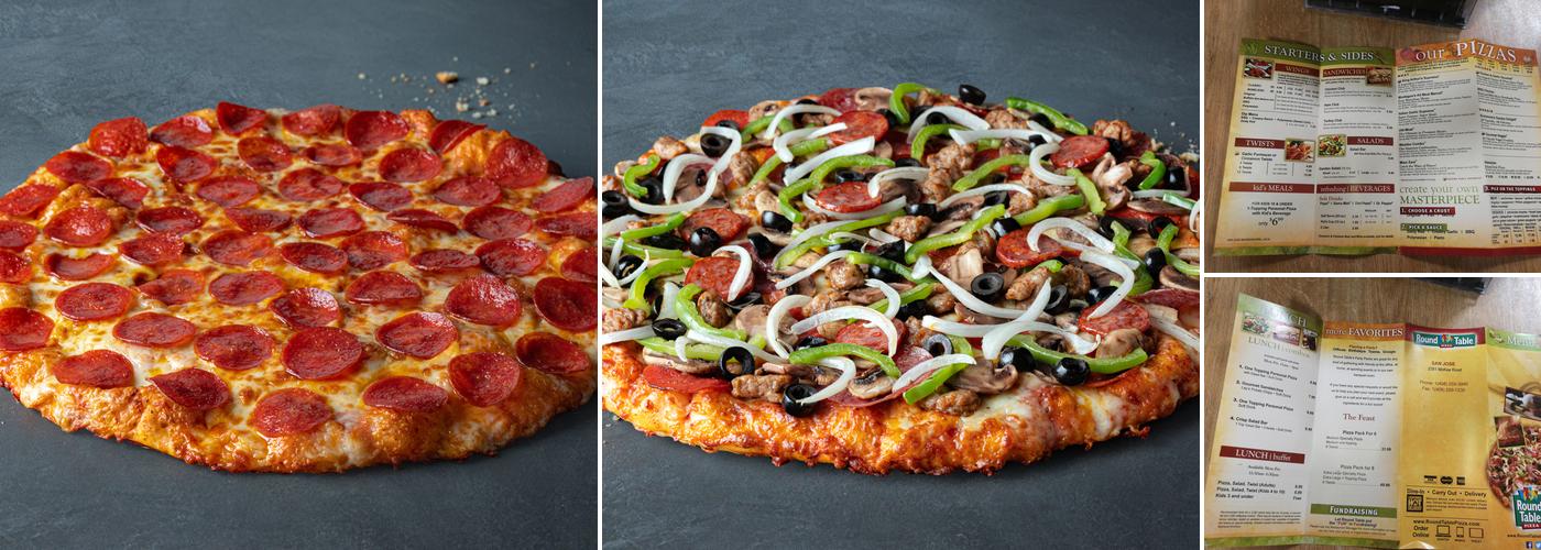 Round Table Pizza Menu