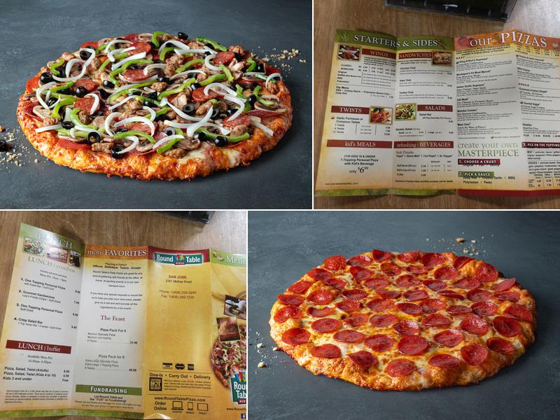 Round Table Pizza Menu