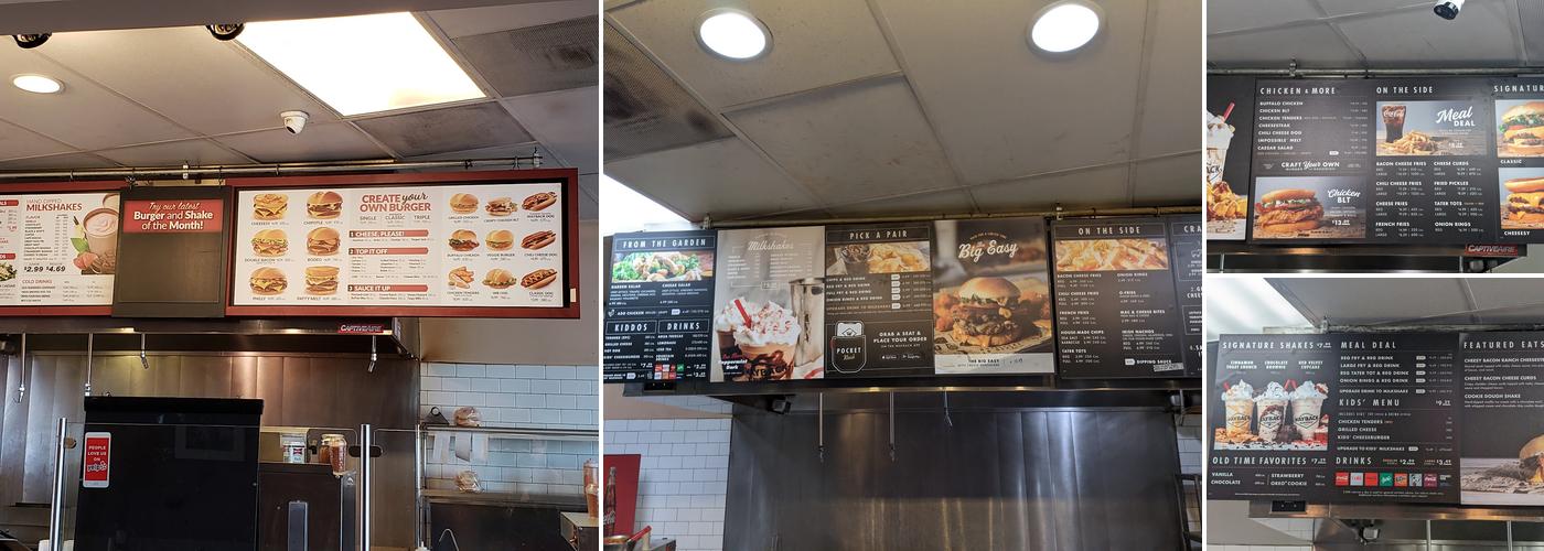 Wayback Burgers Menu