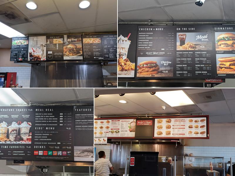 Wayback Burgers Menu