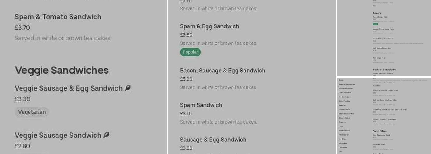 Killinghall Fisheries Menu