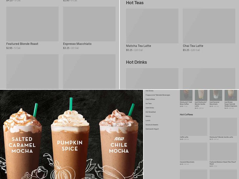 Starbucks Menu