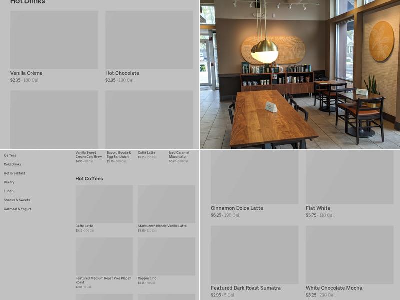 Starbucks Menu