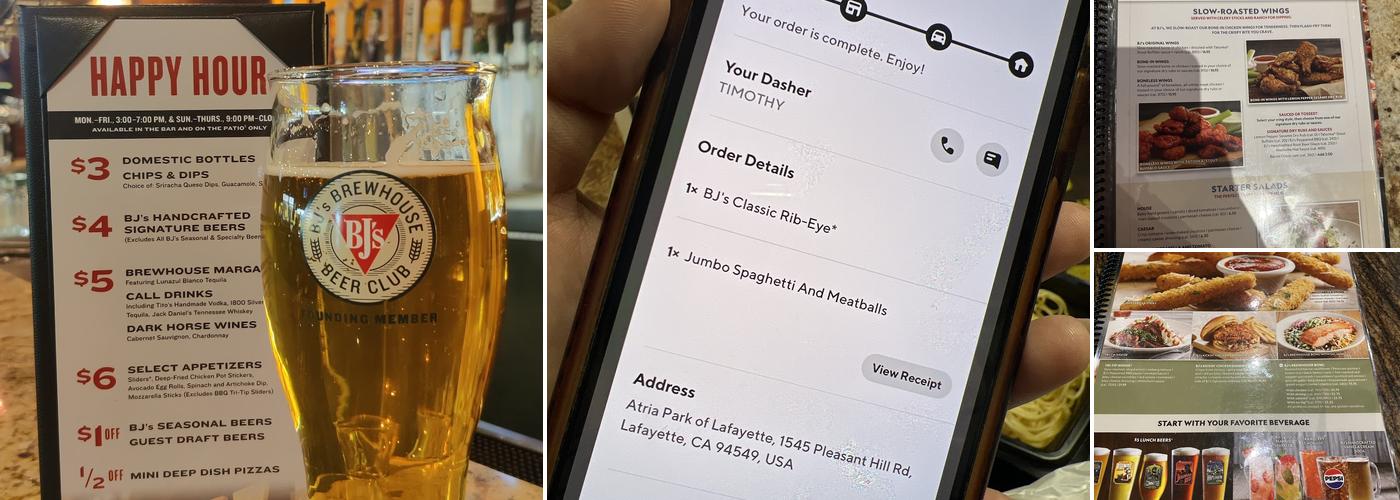 BJ's Restaurant & Brewhouse Menu