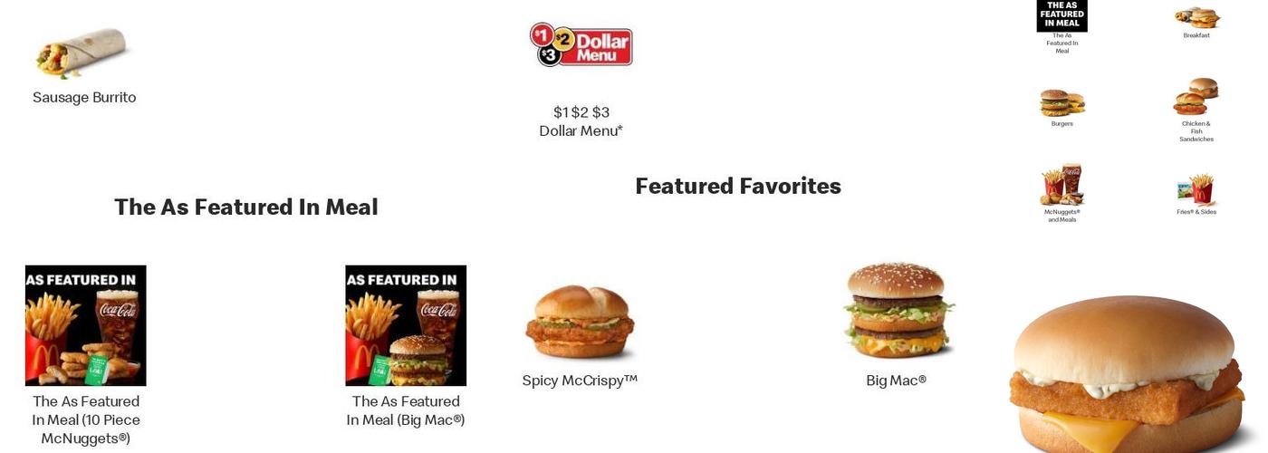 McDonald's Menu
