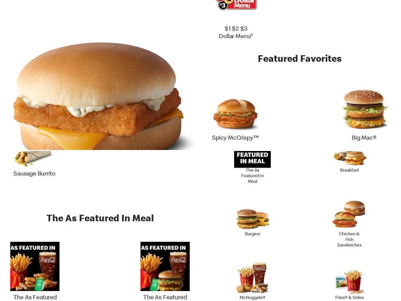 McDonald's Menu