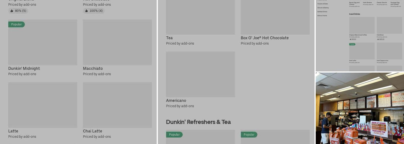 Dunkin' Menu