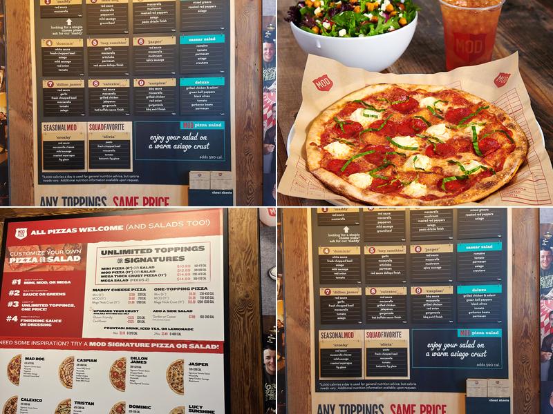 MOD Pizza Menu