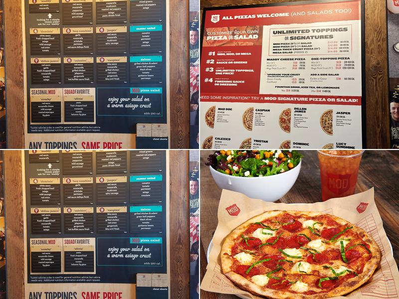 MOD Pizza Menu