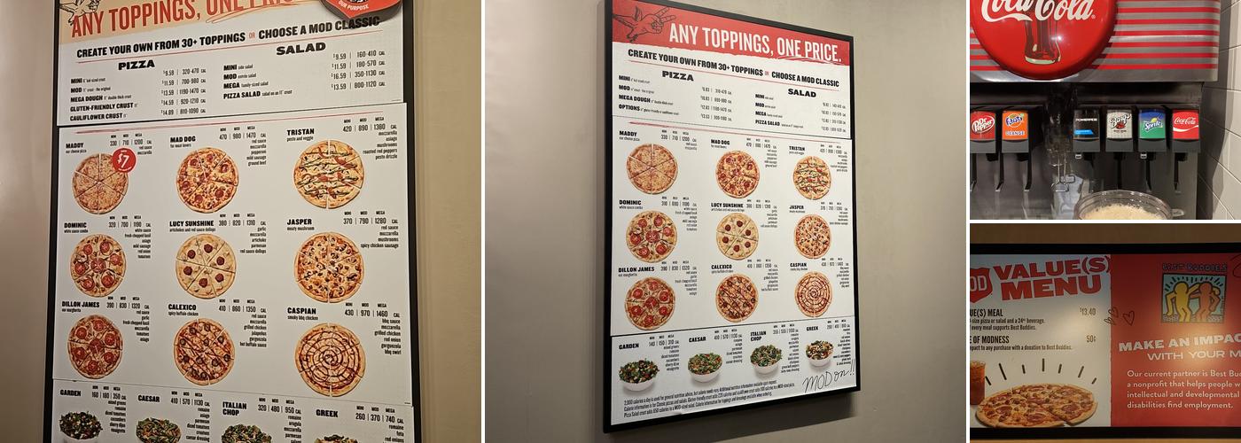MOD Pizza Menu