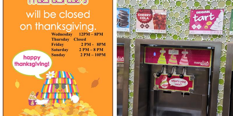 Menchie's Frozen Yogurt Menu