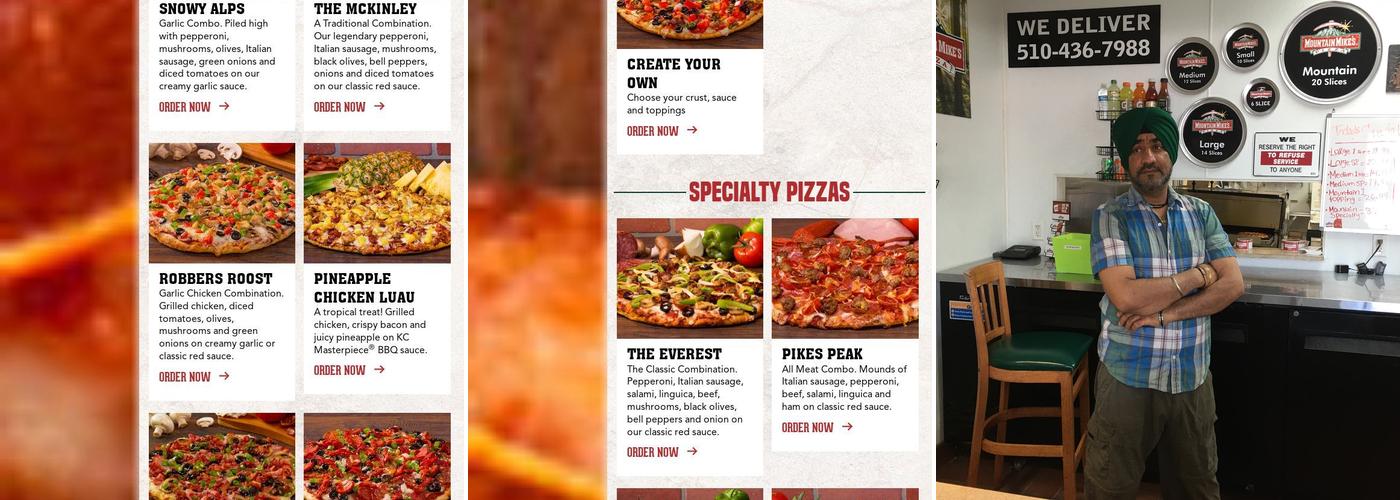 Mountain Mike's Pizza Menu