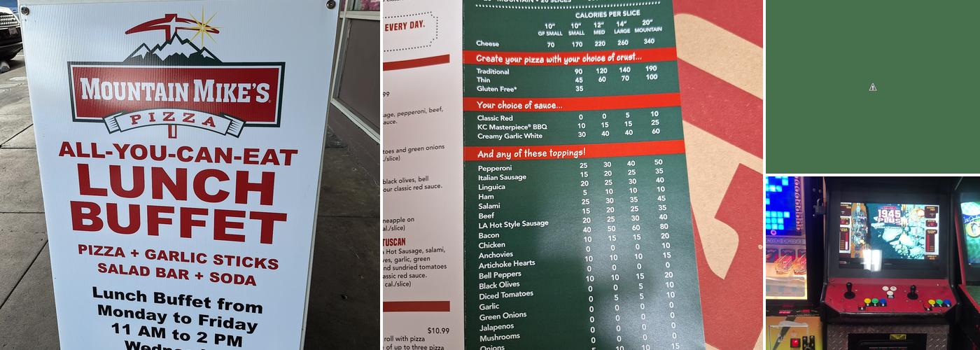 Mountain Mike's Pizza Menu