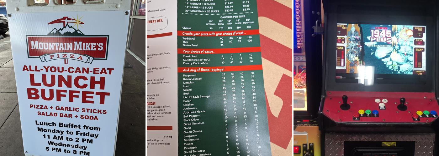 Mountain Mike's Pizza Menu