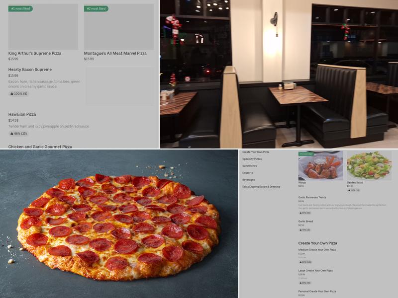 Round Table Pizza Menu