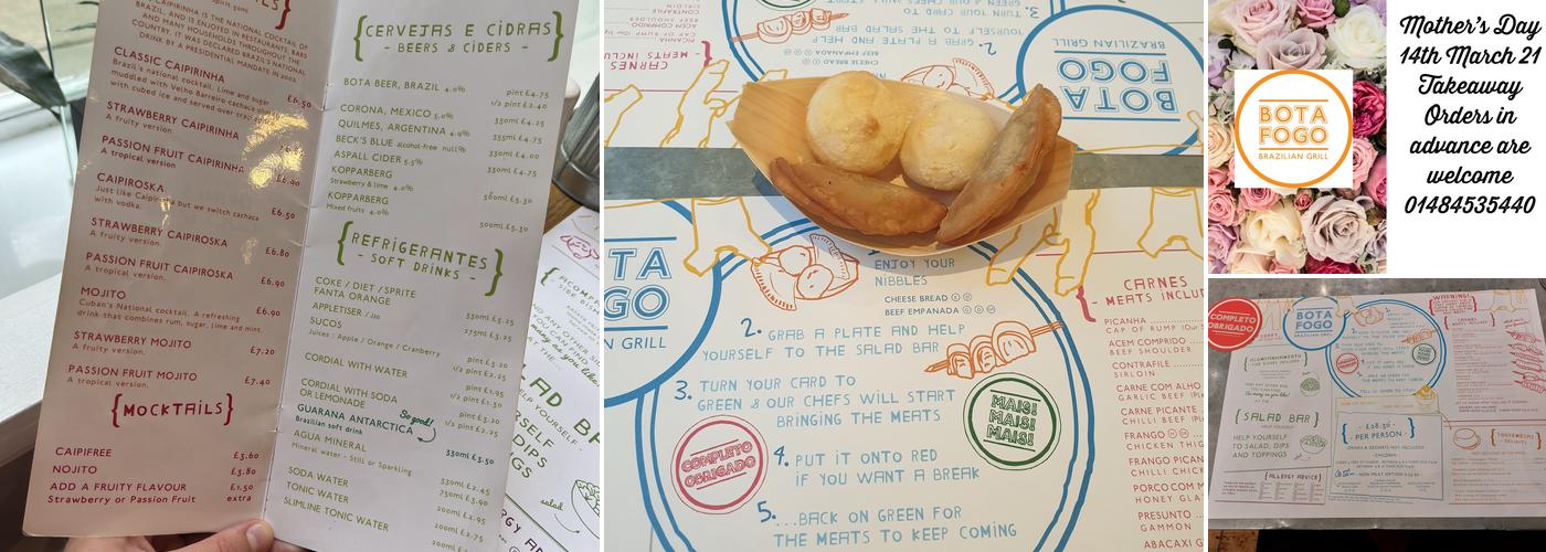 Botafogo Grill Huddersfield Menu