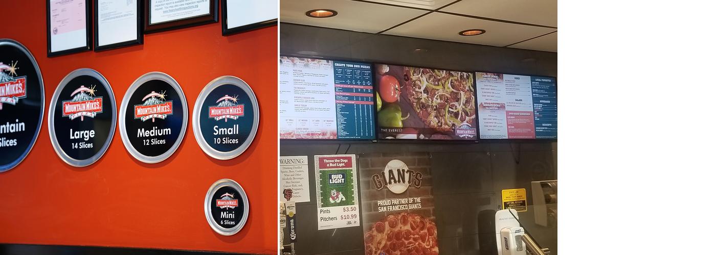 Mountain Mike's Pizza Menu