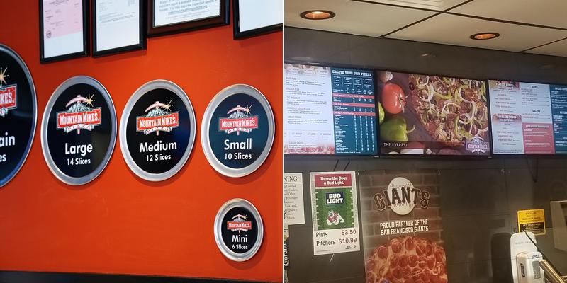 Mountain Mike's Pizza Menu