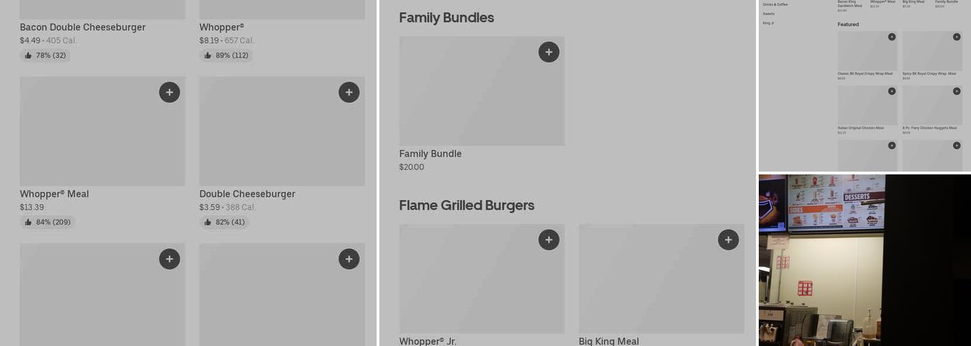 Burger King Menu