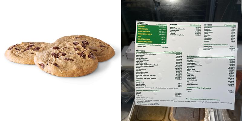 Subway Menu