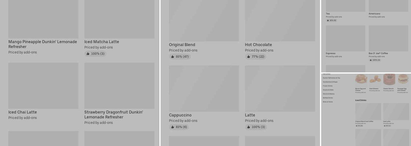 Dunkin' Menu