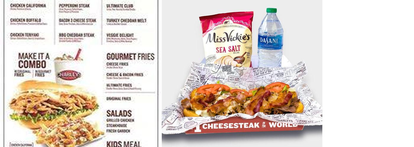 Charleys Cheesesteaks Menu