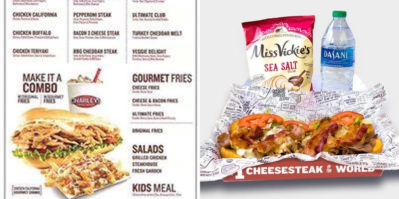 Charleys Cheesesteaks Menu