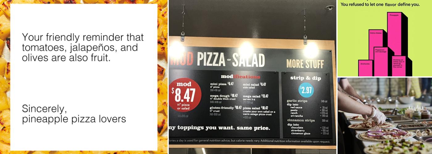 MOD Pizza Menu