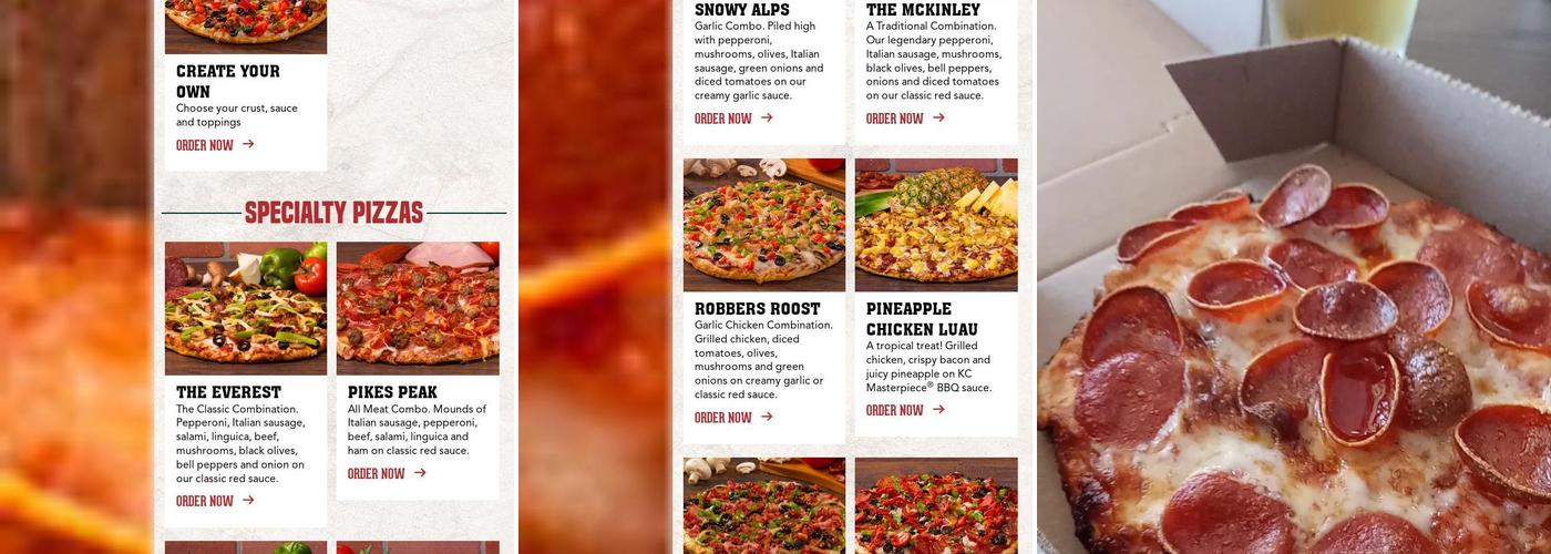 Mountain Mike's Pizza Menu