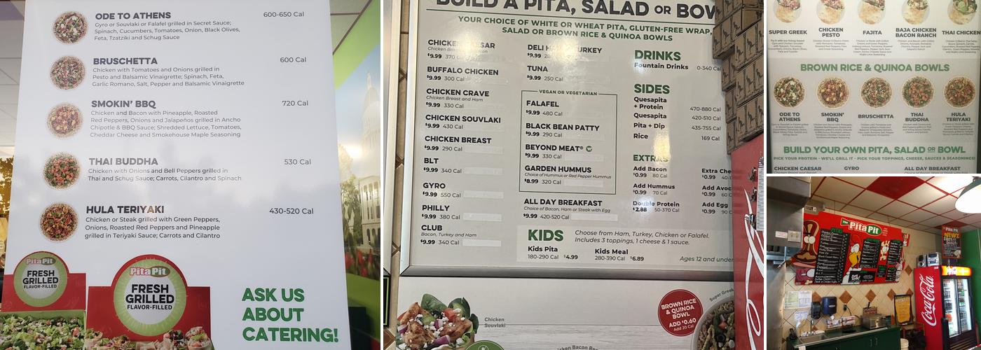 Pita Pit Menu