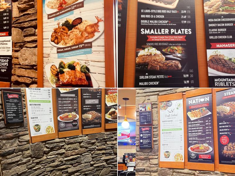 Sizzler Menu
