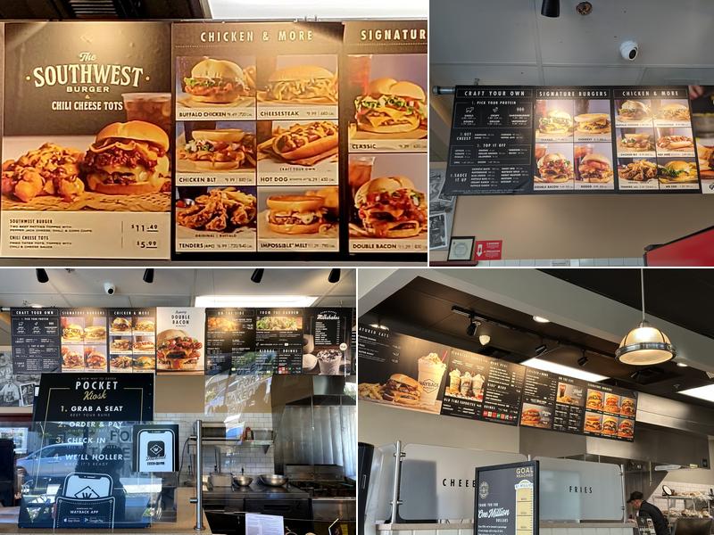 Wayback Burgers Menu