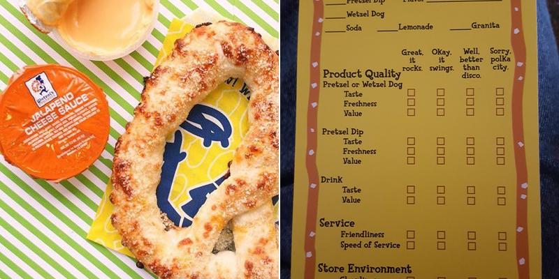 Wetzel's Pretzels Menu